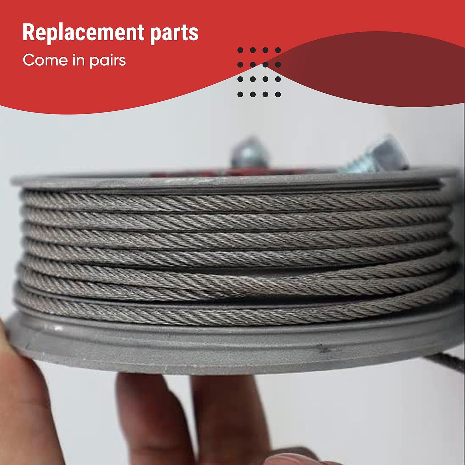 Garage Door Cable Drum Pair 400-8 Standard Lift for Up to 8" High Doors 4.85"