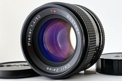 Contax Planar 50mm f/1.4 T AEJ Standard Prime Lens Exc+++++ From Japan #6375