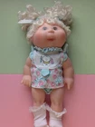 vintage Cabbage Patch Doll Hard Bodied brown eyes  Brushing Teeth Baby