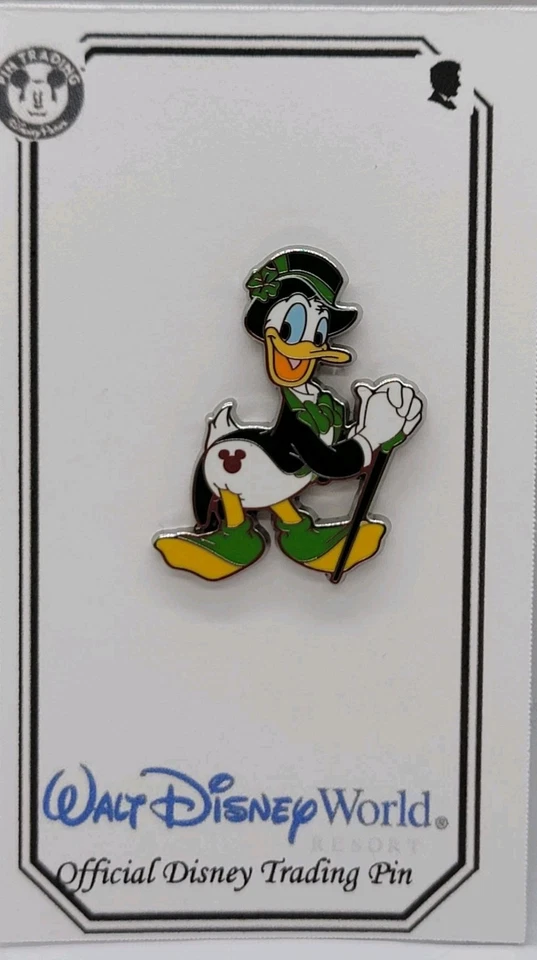 Hidden Disney Pin 2025 WDW Donald Duck Holidays St Patrick's Day #170979 Trade - Image 3 of 4