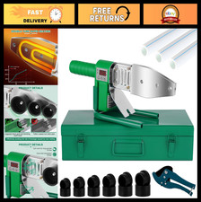 Portable 110V Plastic Pipe Welder - PP, PE, PP-C Welding Machine with 6 Die Head
