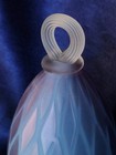MURANO VENETIAN GLASS DIAMOND OPTIC BELL WITH LABEL — photo 3