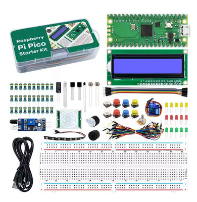 Raspberry Pi Pico RP2040 Development Board Kit With LCD1602 Display Module