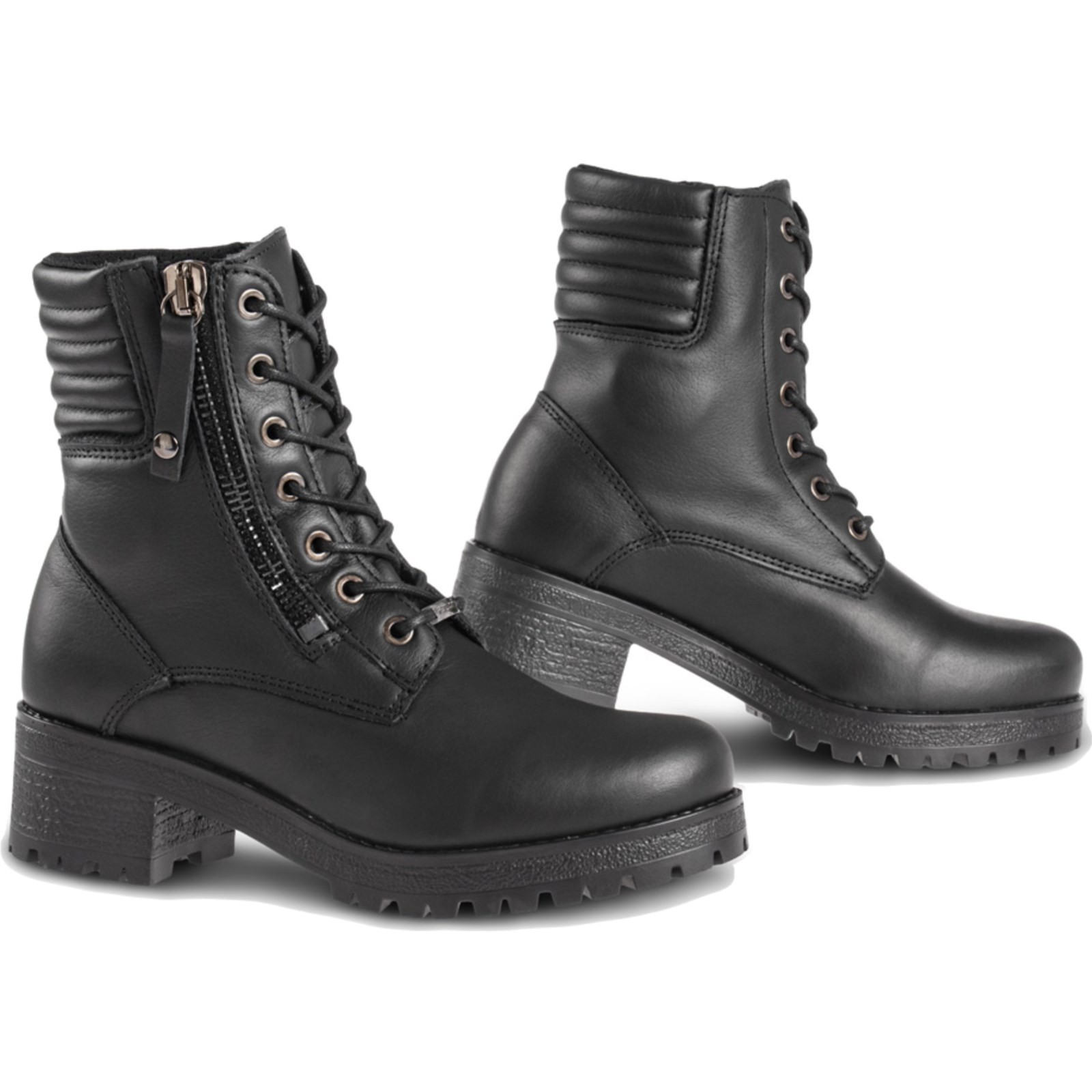 Falco Women's Motorcycle Boots 37 Misty 2 - Waterproof Boots With Heel Black
