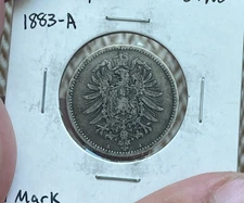 1883 A Germany 1 One Mark - Silver L2