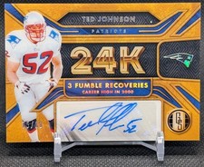 2024 Panini Gold Standard - TED JOHNSON - 24K  Auto Blue - SP /99