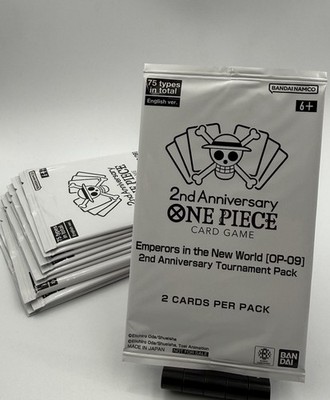     One Piece Card Game TCG   2nd Anniversary Tournament Sealed Promo Pack  