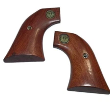 Ruger Wooden Revolver Factory Grips with Screw, XRN-3RED 