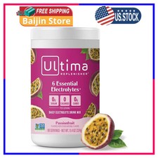 Ultima Replenisher Electrolyte Powder Drink Mix Passionfruit 90 Serving Canister