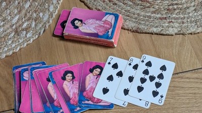 Vintage Alf Cooke Deluxe Spielkarten Phillipino Modell Frau komplett - sehr guter Zustand