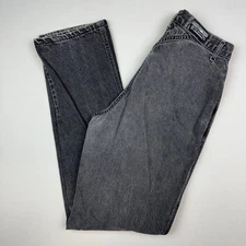 Vintage Rocky Mountain Jeans Womens 28 x 33 Black High Rise Western Bareback