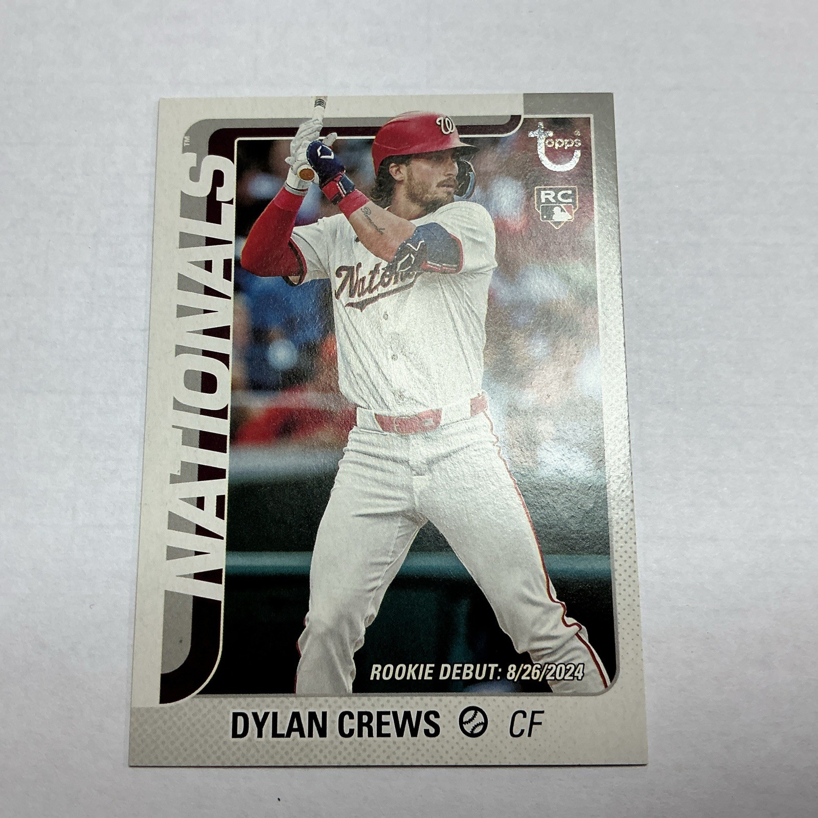 2025 Topps Update Series, Rookie Debut Dylan Crews #US223 Vintage Stock 18/99 RC