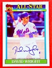 2026 Topps Series 1 David Wright 1991 Topps Baseball Autographs (RAW)