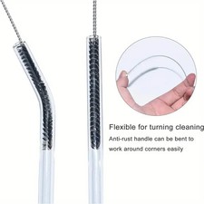 Aquarium- und Rohrreinigung Bürste Doppelkopf Edelstahl 155cm flexibel