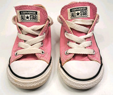 Converse Chuck Taylor Pink All Star Shoes Infant Size 7 Low Top Sneakers Classic