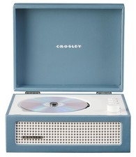 Crosley CR3517A-WB Voyager Retro Portable CD Player with Stereo Washed Blue