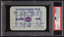 1973 Willie Mays Last HR#660/Last Hit 3283 PSA Ticket Pass Mets Champs/Seaver⚾️