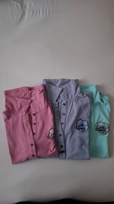 STEEDS Poloshirts, Größe L (42/44), rosa, hellblau, türkis
