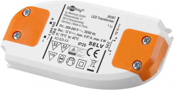 Led-Trafo 12 V (Dc), 8 W-image