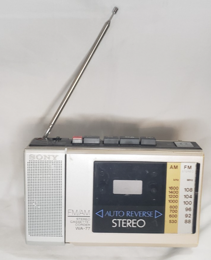 SONY WA-77 FM/AM Radio Stereo Cassette Player & Recorder | eBay