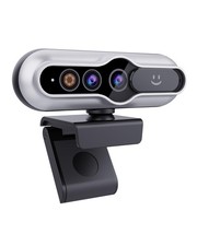 2K HD Webcam with Infrared Windows Hello Facial Recognition, MINI, Black