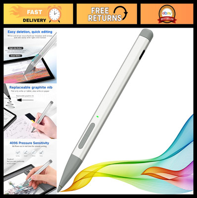 Slim Stylus Pen for Microsoft Surface - 4096 Pressure Levels, Eraser, Palm Rejec