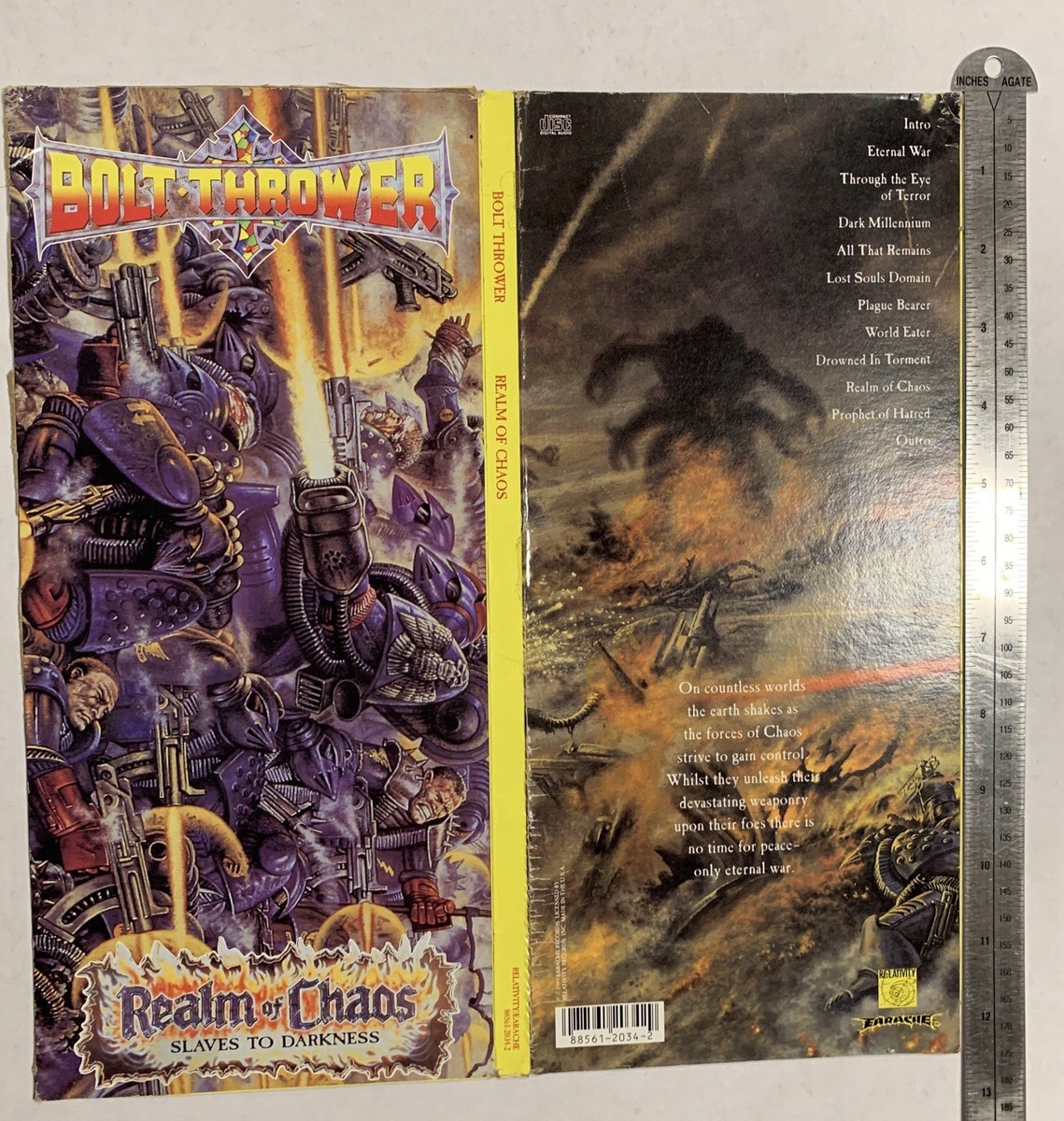 Bolt Thrower - Realm Of Chaos CD Longbox Wall Art 1989 Earache