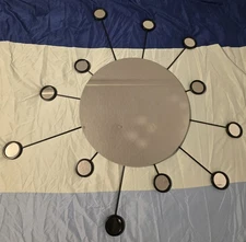 Ikea FIGGJO Metal Atomic Sunburst Starburst Mirror Wall Art Retro 22253 Preowned