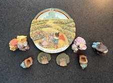 Vintage 1997 Popular Imports Wizard Of Oz Miniature Resin Collectible Tea Set