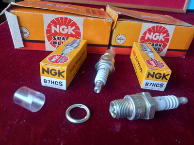 NGK B7HCS Zündkerze passend für BSA A7 500cc 1947-1962 2 NEUE ZÜNDKERZEN
