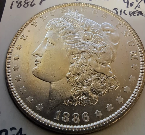 Morgan Silver Dollar 1886-P  High Grade 5 Auctions to Watch 90% Silver Looks BU