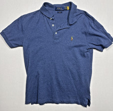Polo Ralph Lauren Blue Short Sleeve Polo Shirt Small Slim Fit S Colorful Pony