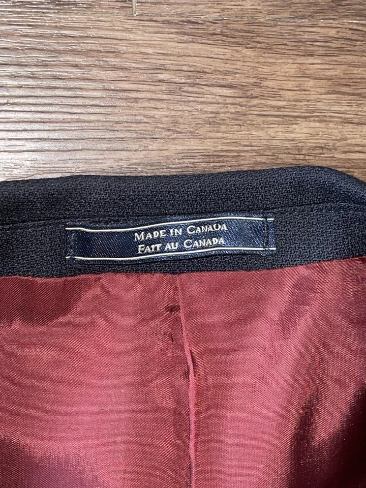 Blazer Arnold Brant Para Hombres 42R Azul Marino 100% Lana Tela Loro Piana Abrigo Deportivo Foto 2 de 4