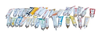 Tri-Chem & Artex Mixed Lot Of 32 Liquid Embroidery Paints J