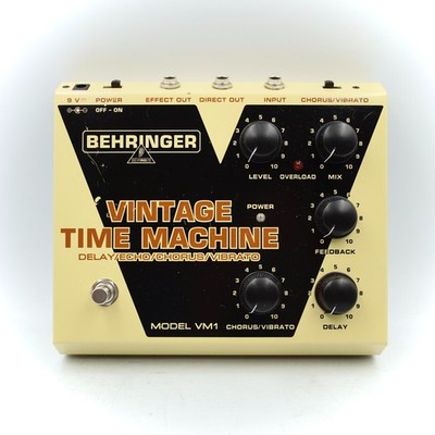 Behringer VM1 Vintage Time Machine Delay / Vibrato Effect Pedal S1101063520