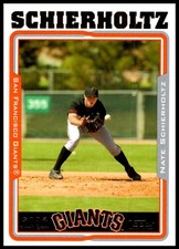 2005 Nate Schierholtz Topps BASEBALL #301 San Francisco Giants