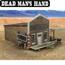 Dead Man's Hand BARBER SHOP SINGLE STORY BUIDING 28mm 1:56 DMHP105