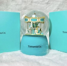 Tiffany & Co Carousel Musical Snow Globe. Brand New In Box Novelty Gift Carousel