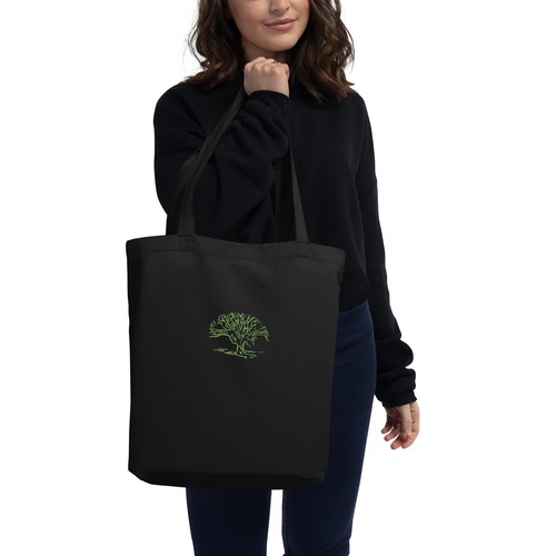 Eco Tote Embroidered Wisened Tree - Picture 2 of 9