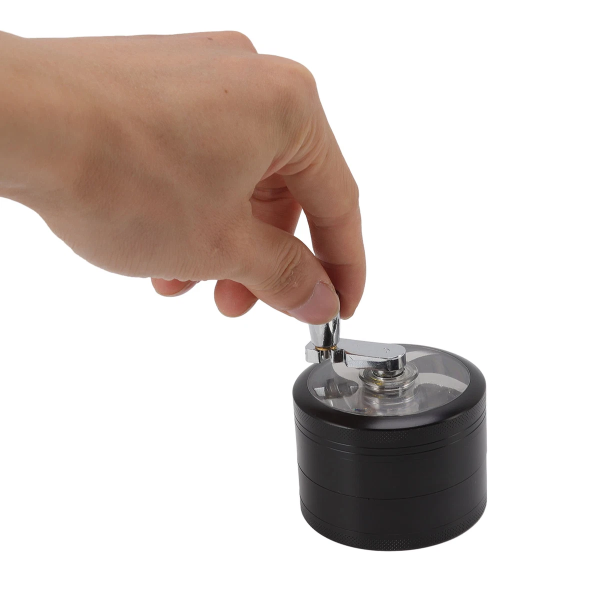 Black Hand Crank Grinder Manual Spice Grinder Zinc Alloy Grinder