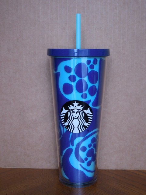 starbucks blue cold cup