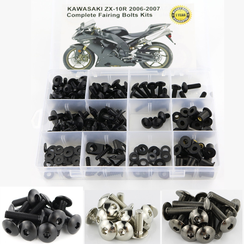 Complete Fairing Bolts Kit Screws Fit For Kawasaki ZX-10R ZX10R