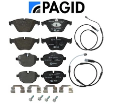 Front Brake Pads Rear Brake Pads Set OEM Pagid + Sensors for BMW 535ix 535d 535i