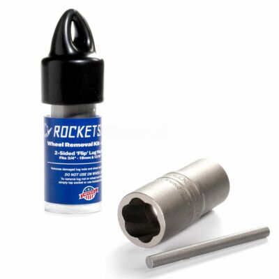 ROCKETSOCKET - Lug Nut & Wheel Bolt Extraction Socket - 2-sided, 1/2'' Drive