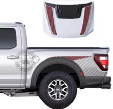 Graphic Car Hood Trunk Side Sticker For All Car Models Bed Box Decal Kit Custom