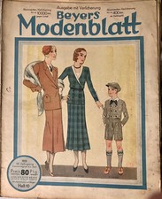 Beyers Modenblatt 10. Jahrgang 1931 Heft 10 Handarbeit Schneidern..