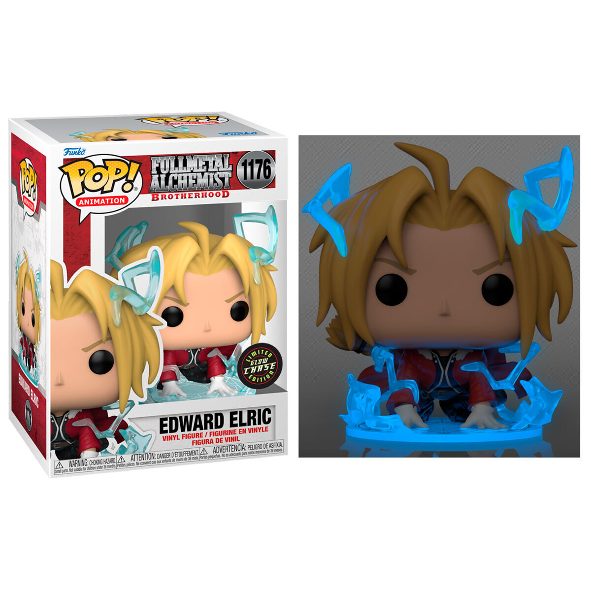 Edward Elric CHASE GITD figurine Funko POP Full Metal Alchemist phosphorescente exclusive