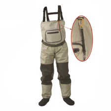 Chest Waders Breathable Waterproof Stocking foot River Wader Pants for Men Women