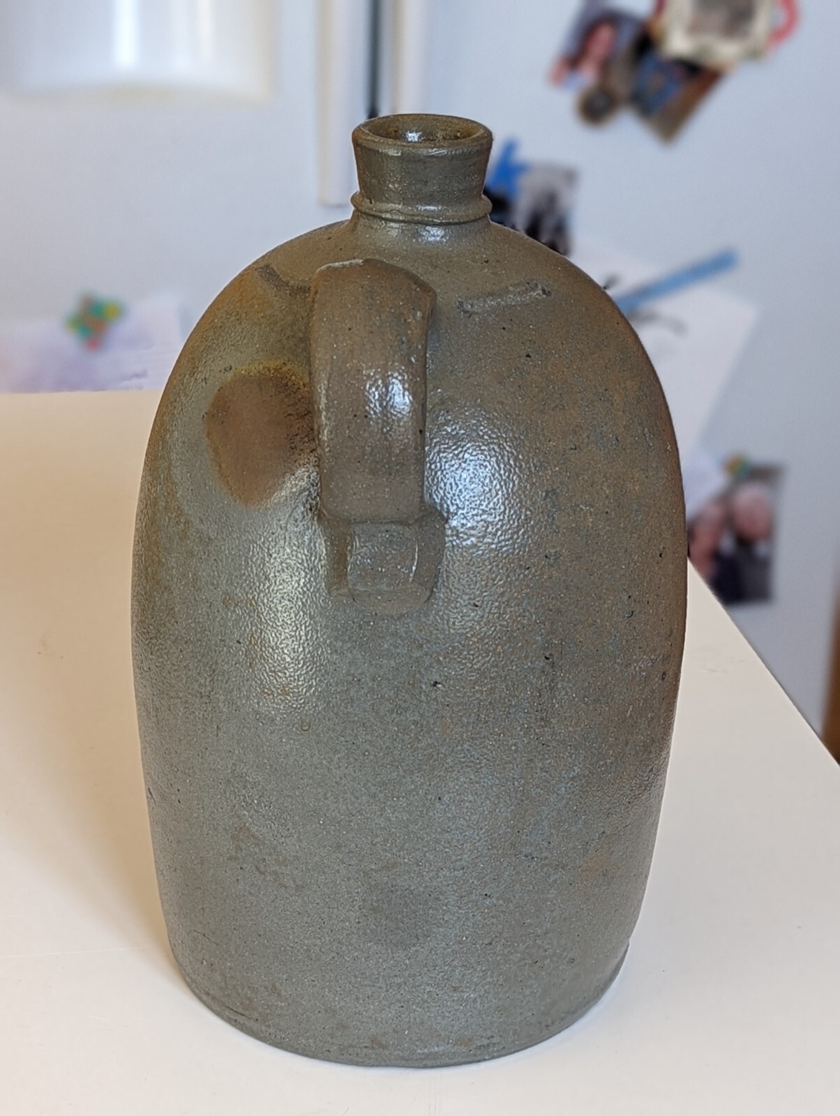 ***MINT*** Laughlin Bros Merchant Crock Wheeling WV 1 Gallon Stoneware