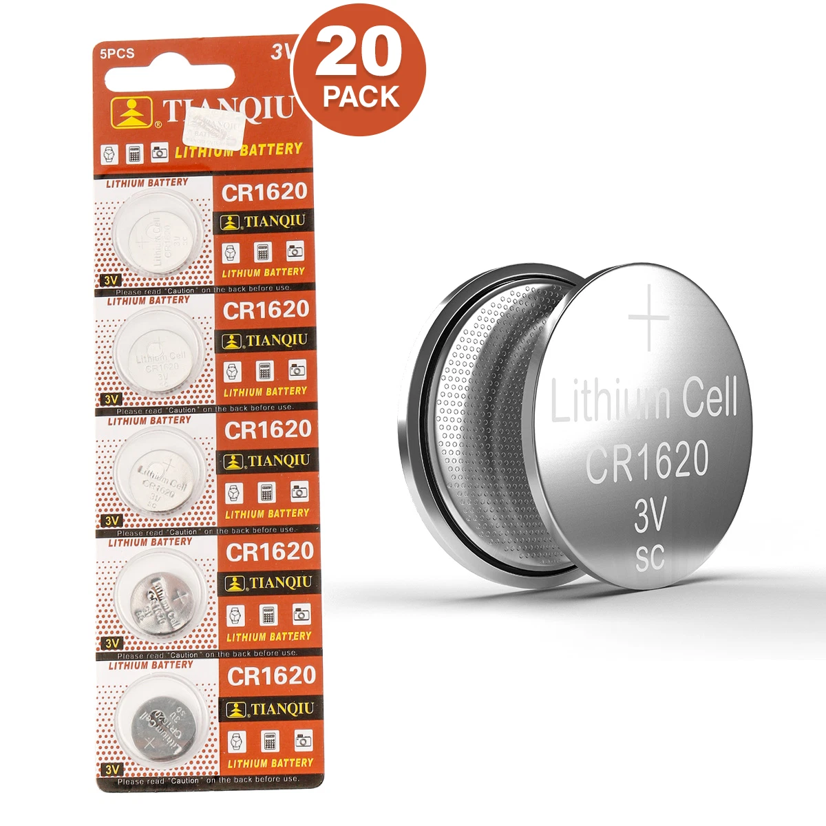 Forventning spin tack Tianqiu CR1620 Battery 3V Lithium Coin Cell CR1620 Batteries (20 Count) | eBay Forventning spin tack Tianqiu CR1620 Battery 3V Lithium Coin Cell CR1620 Batteries (20 Count) | eBay